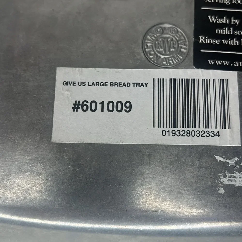 Wilton Armetale Tray Give Us This Day Our Daily Bread Cooking Serving Food Drink